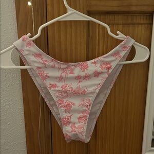 Pink Floral Bikini Bottom